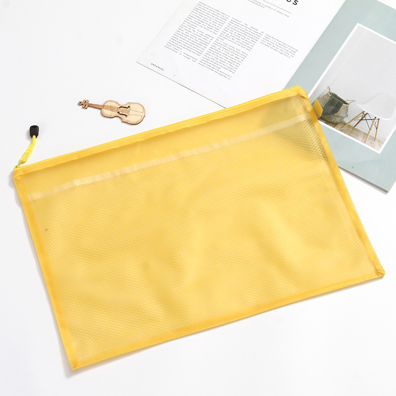 File Bag Double-Layer Mesh Bag Advertising Gift Bag A3/B4/A4/B5/A5/B6/A6/B8/Paper Bag Wholesale