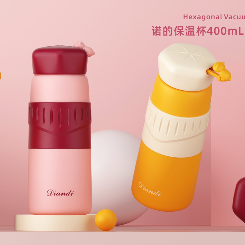 艾可思诺的保温杯大容量男女学生便携水杯真空不锈钢泡茶杯子礼品