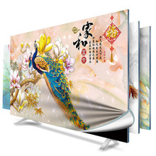 新款电视机罩防尘罩壁挂式液晶55英寸50曲面65欧式盖布艺电脑套