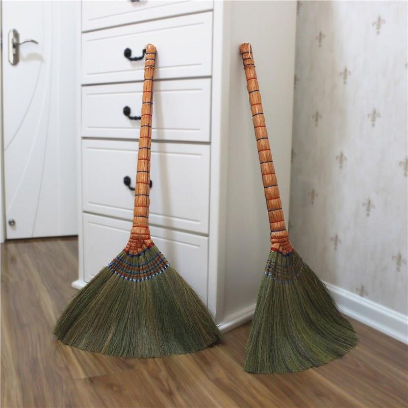 手工编织芒草扫帚软毛扫把家用木地板瓷砖清洁扫头发神器单个笤帚