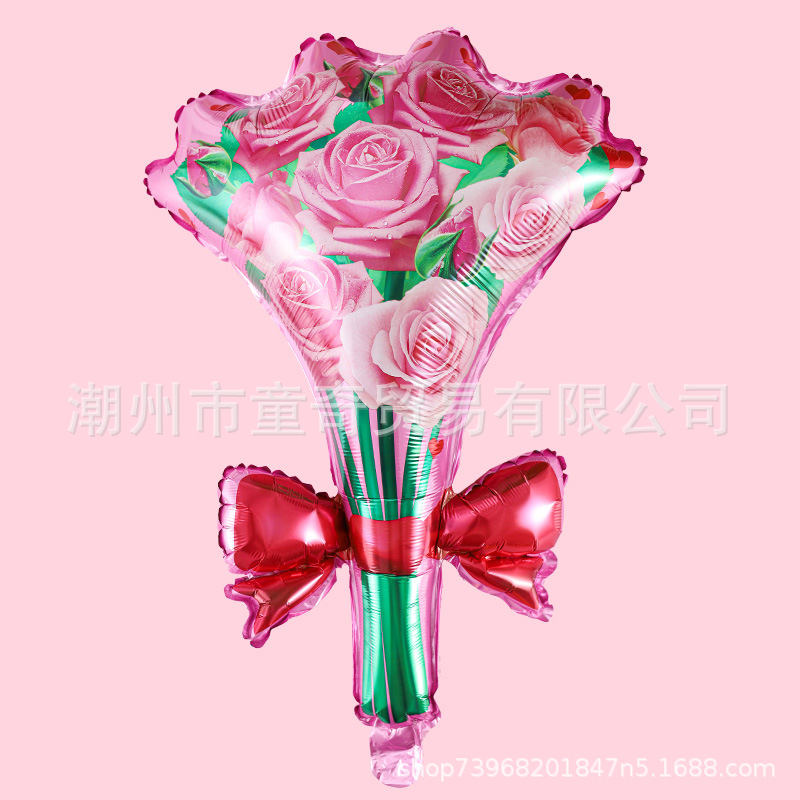 Multi-Ocean Mother's Day Rose Balloon Gift Kindergarten to Give Mom Ceremony Sense Shopping Mall Activity Small Gift