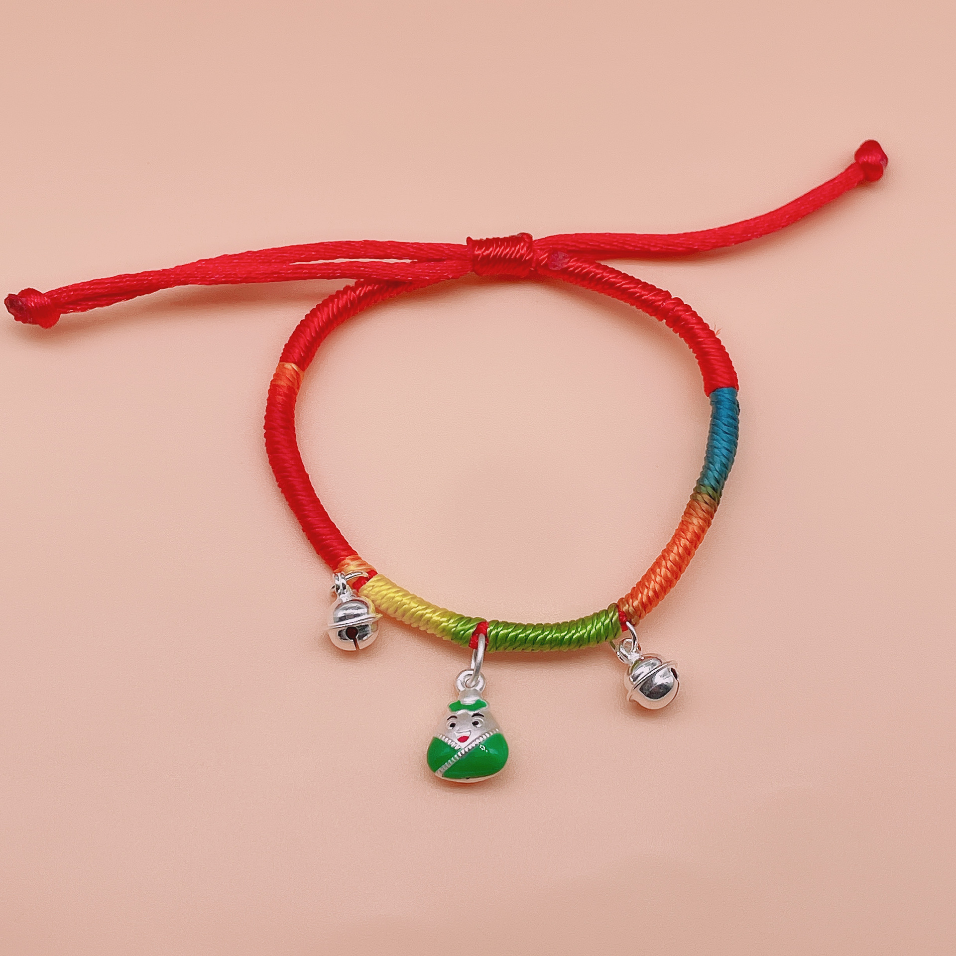 纯银转运珠粽子手链端午节首饰成人儿童通用手绳手串保险促销礼品