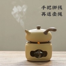 茶壶 紫砂黄泥侧把煮茶壶酒炉套装粗陶煮水壶小号功夫户外茶具