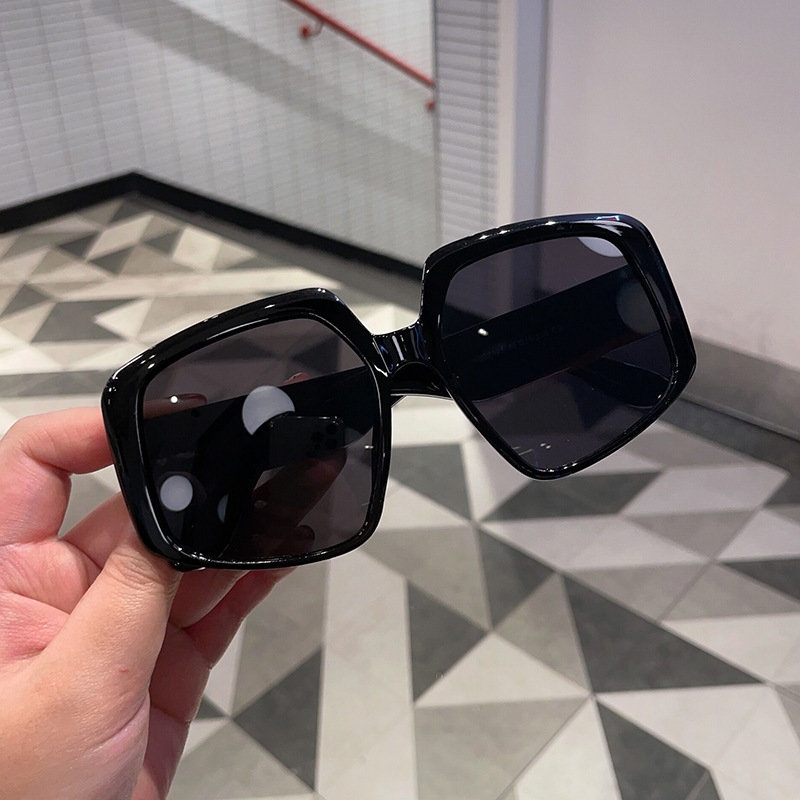 Fashion Large Frame Sunglasses 2023 New Special Decoration Sunglasses European and American Men & Women Trendy Simple Sunglasses