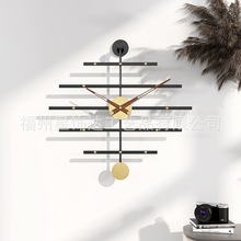 欧式跨境热卖时尚创意钟表 客厅家用卧室个性化装饰挂表铁艺挂钟