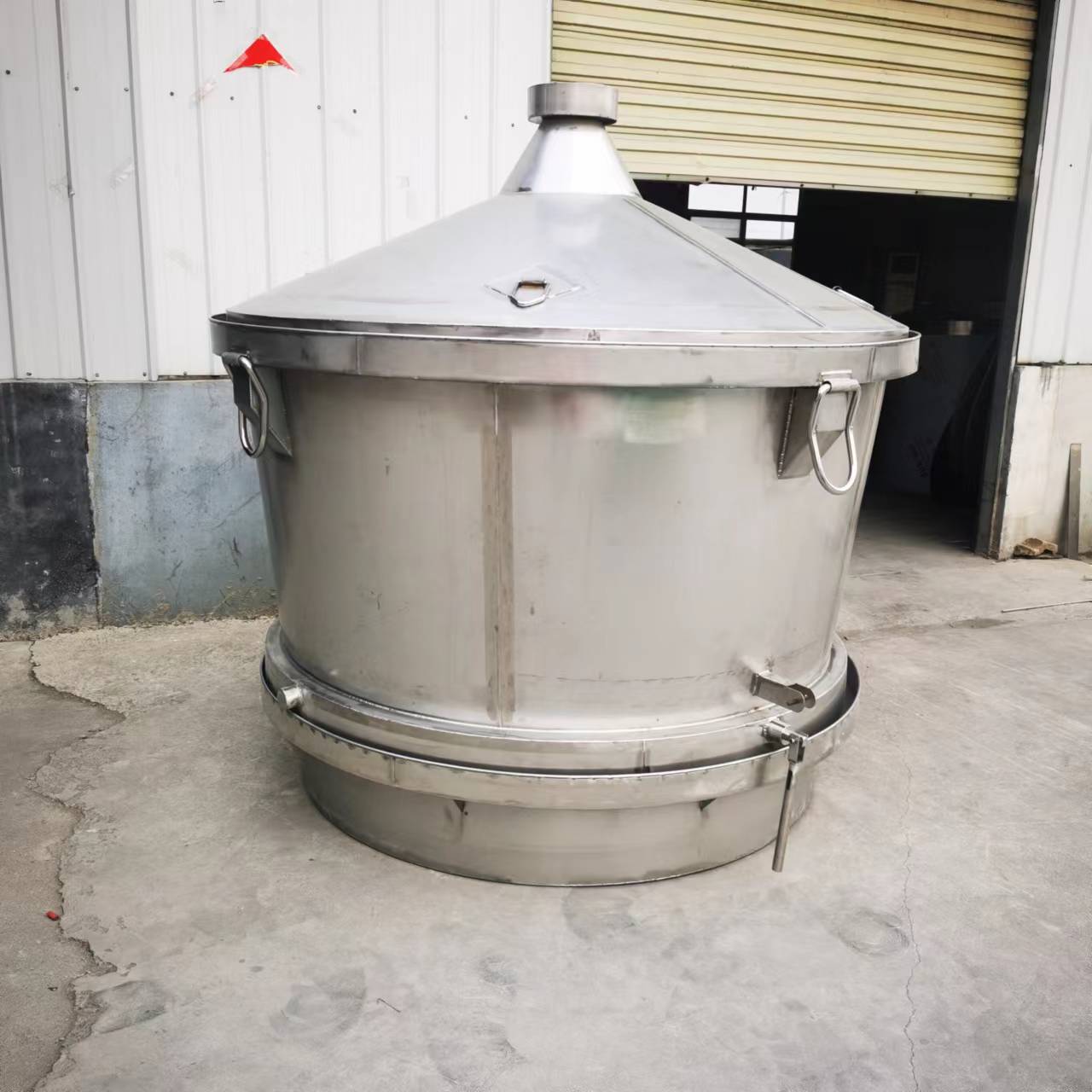 吊甑小型白酒酿酒设备300斤粮食出酒100斤不锈钢304双层保温电热