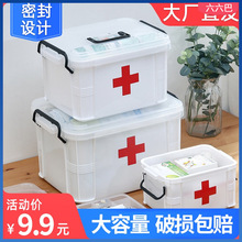 家庭装医药箱家用小型急救箱药物品医护疗用可爱收纳箱盒子大批发