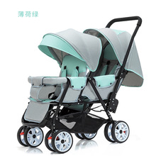 双胞胎婴儿车可折叠儿童推车可坐可躺可拆卸婴儿推车宝宝