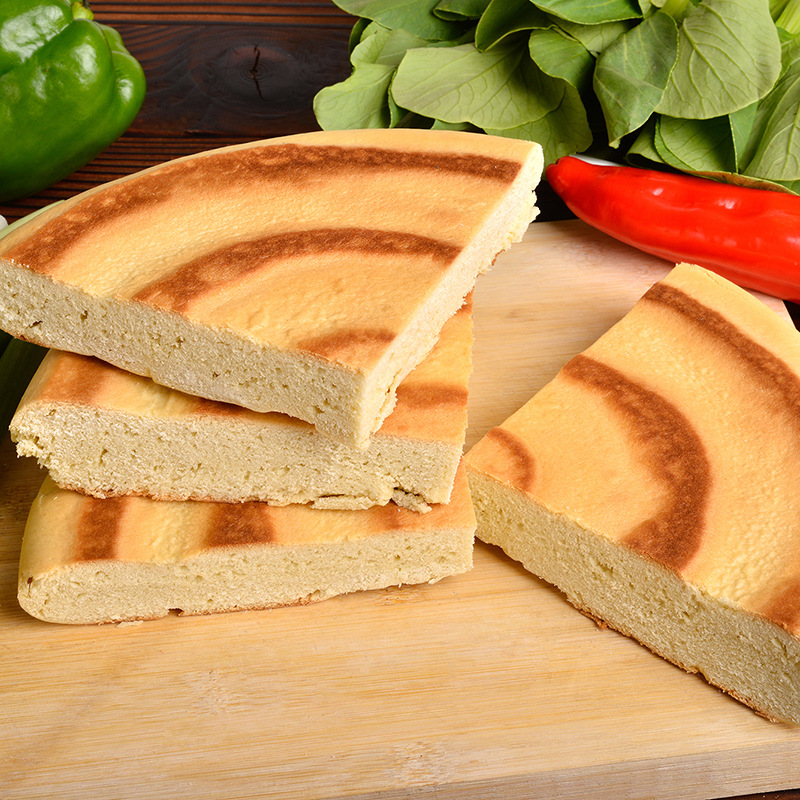 甘肃特产静宁锅盔手工烧饼翟李记大饼油酥特色小吃糕点 早餐食品