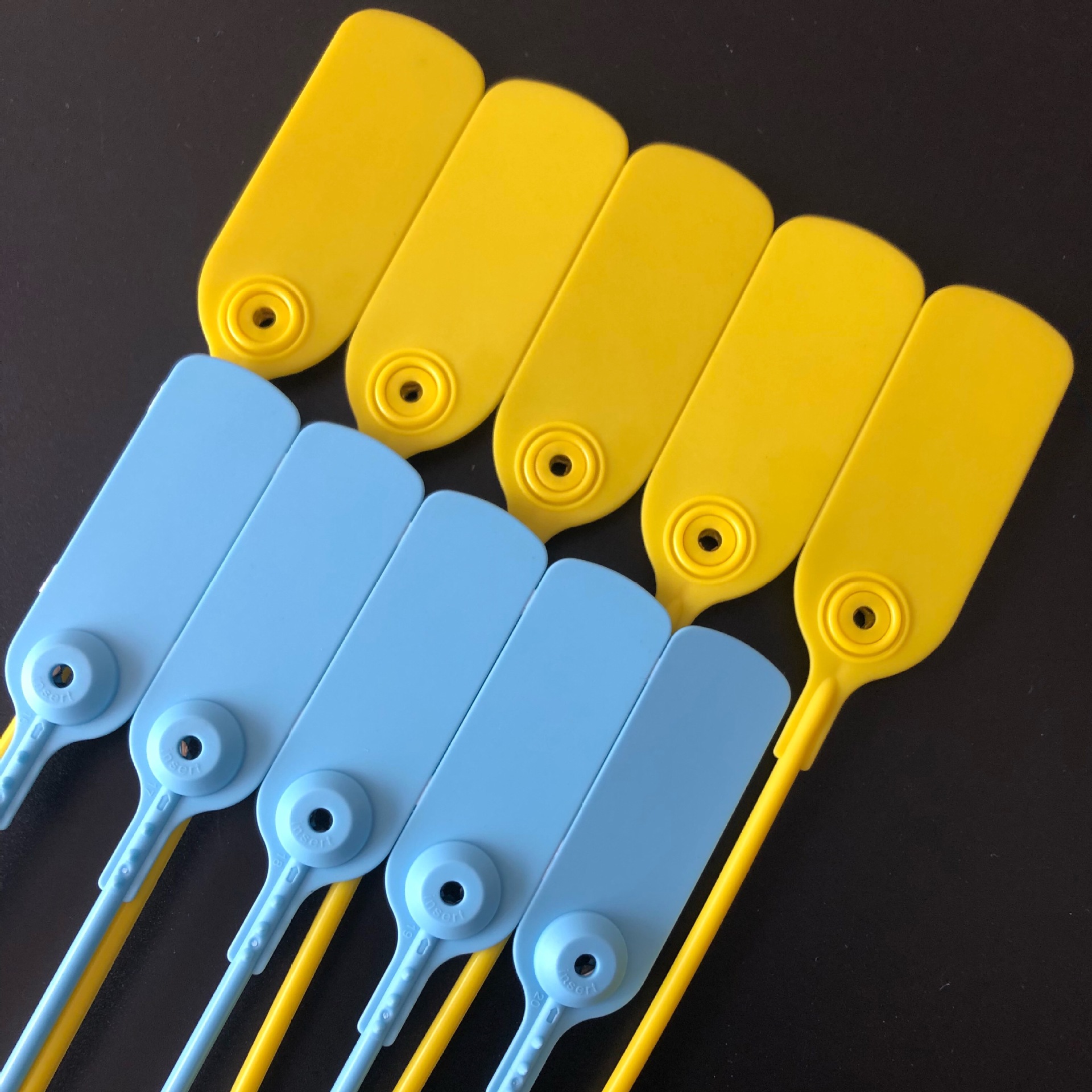 50cm一次性塑料封条银行铅封物流煤炭运输封车条吨桶园林标牌扎带