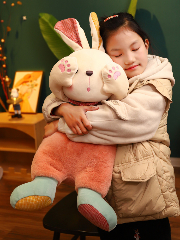 可爱暖阳躲猫猫兔熊玩偶毛绒玩具害羞小熊兔子公仔礼物抱枕男女孩