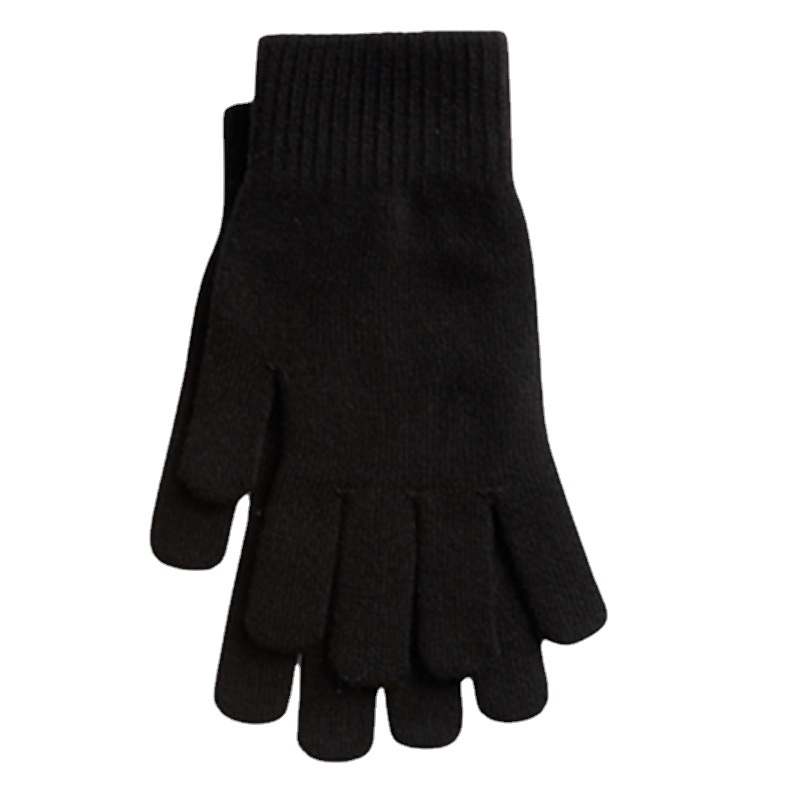 Gloves Men's Autumn and Winter Cold-Proof Warm Stall Economical Women's Knitted Wool Cycling Cycling Labor Protection Five Finger Wholesale