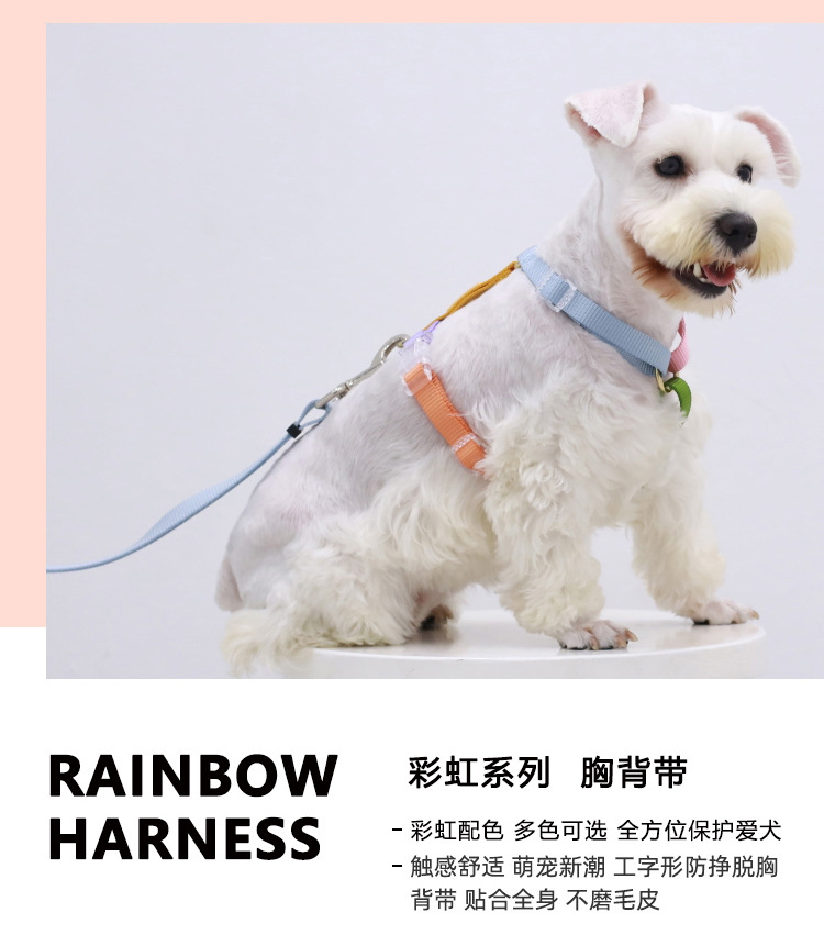 tinklylife 狗狗工字型胸背带 遛狗牵引绳防爆冲背心宠物用品原创