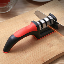家用磨刀器磨刀石厨房小工具多功能手持快速三段磨刀工具