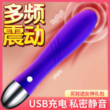 USB充电震动棒女用高自慰器棒静音强力震跳蛋阳具情趣成人性用品