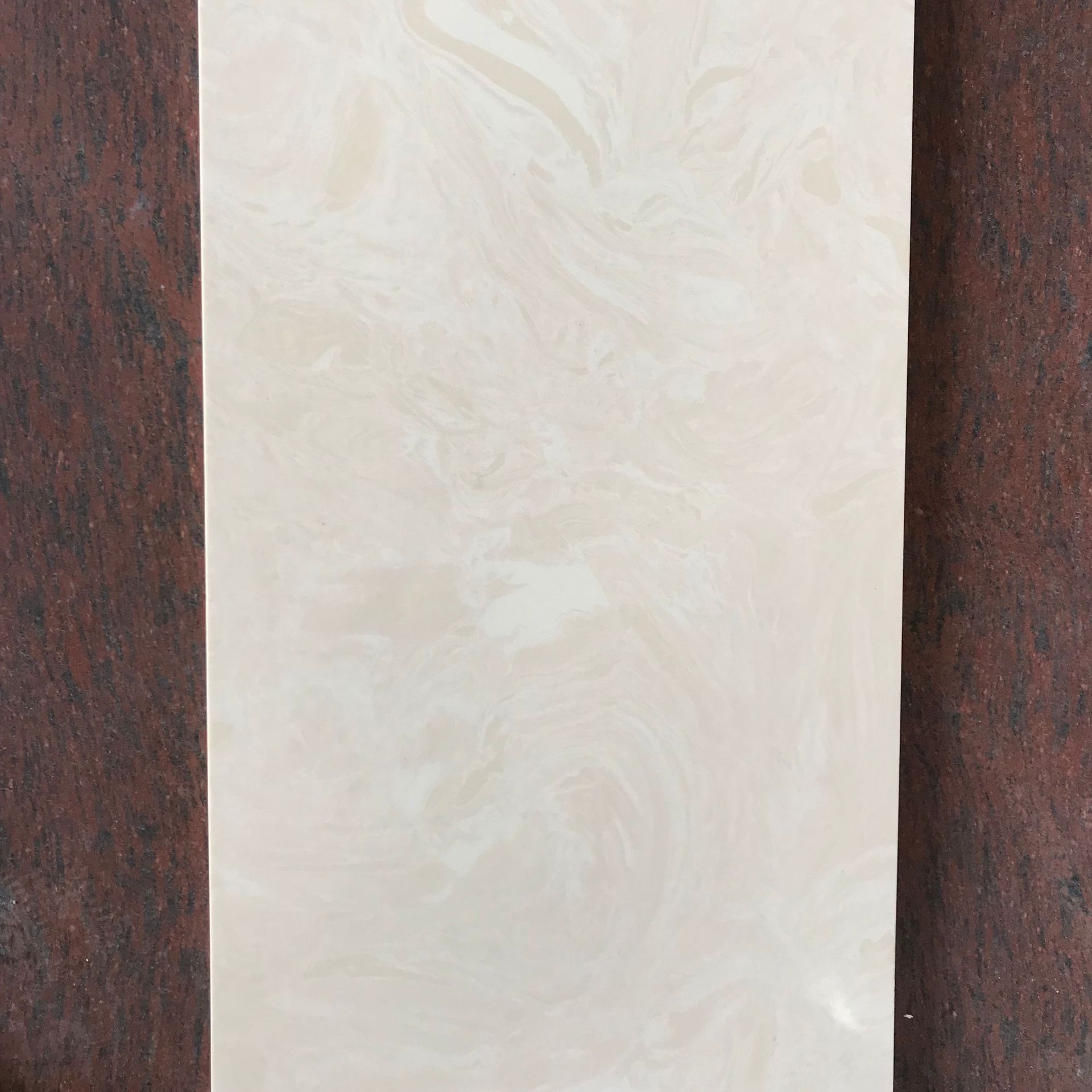 米白色人造石大规格板材 米黄色人造石卫生间洗手台 室内人造石板