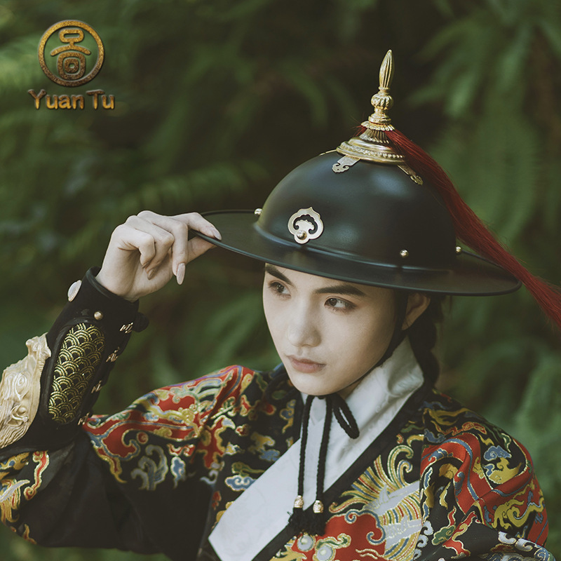 [-云障]锦衣卫帽子飞鱼服斗笠盔飞碟盔汉服头盔包邮明代甲胄