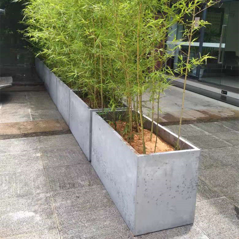 花盆长方地面绿植种菜水泥大围墙隔断楼顶天台镁泥花箱槽坛亚马逊