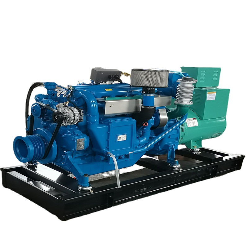 100kw相复励船机 180马力潍柴系列 wp6cd132e200船用柴油发电机组