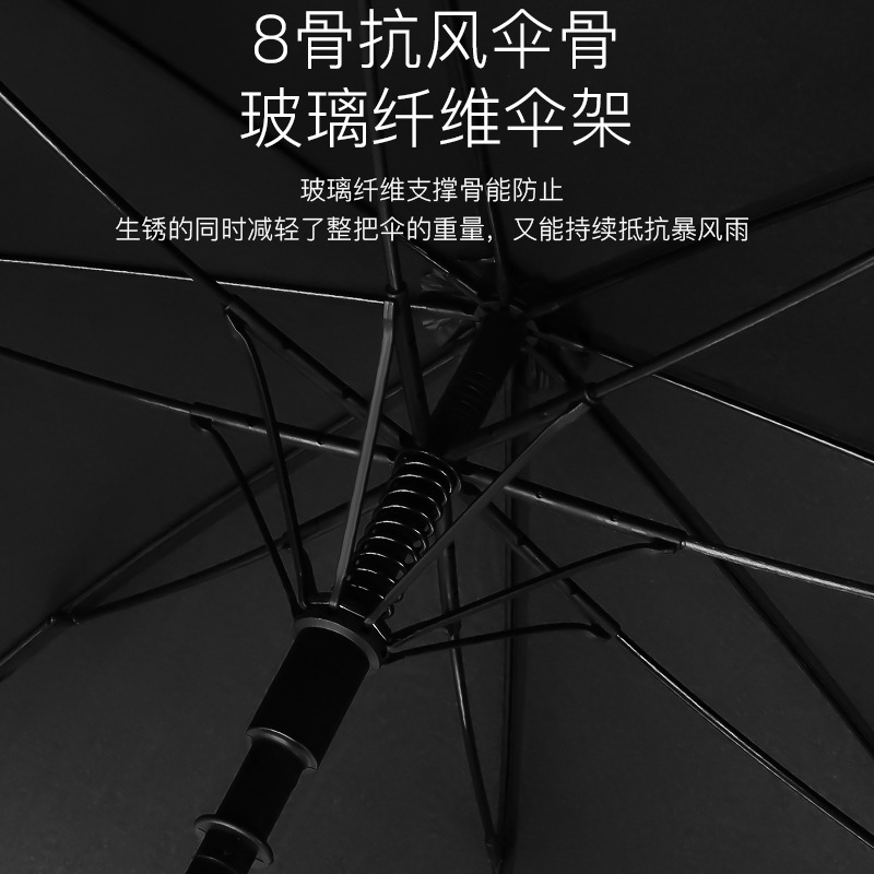 雨伞27寸长柄伞两人大弯把广告伞自动碰击布房地产礼品伞批发