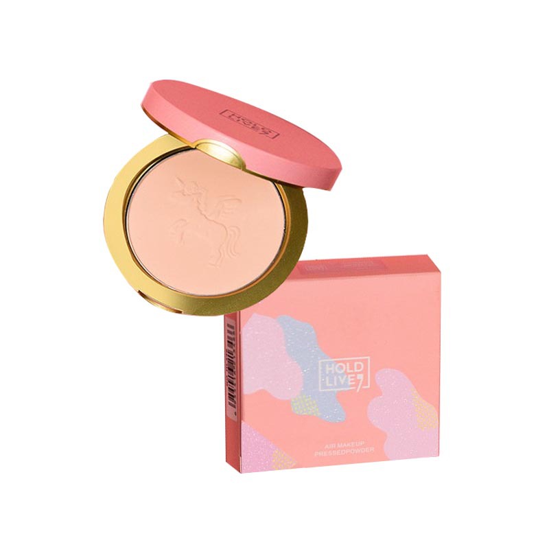 holdlive定妆控油粉饼蜜粉饼补妆持久防水防汗雾面哑光粉饼定妆粉