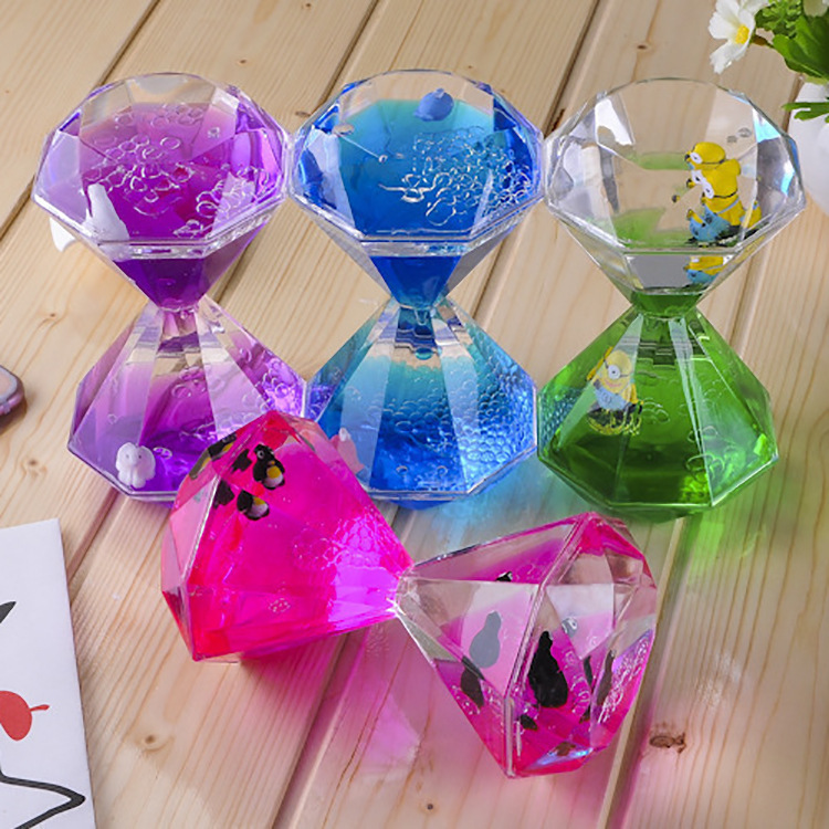 新款彩色钻石油漏卡通油滴摆件装饰品 儿童玩具液体器生日礼物