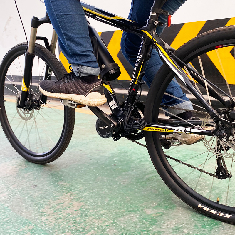 自行车改装中置电机总成助力器山地车改电动套件单车变动力棒