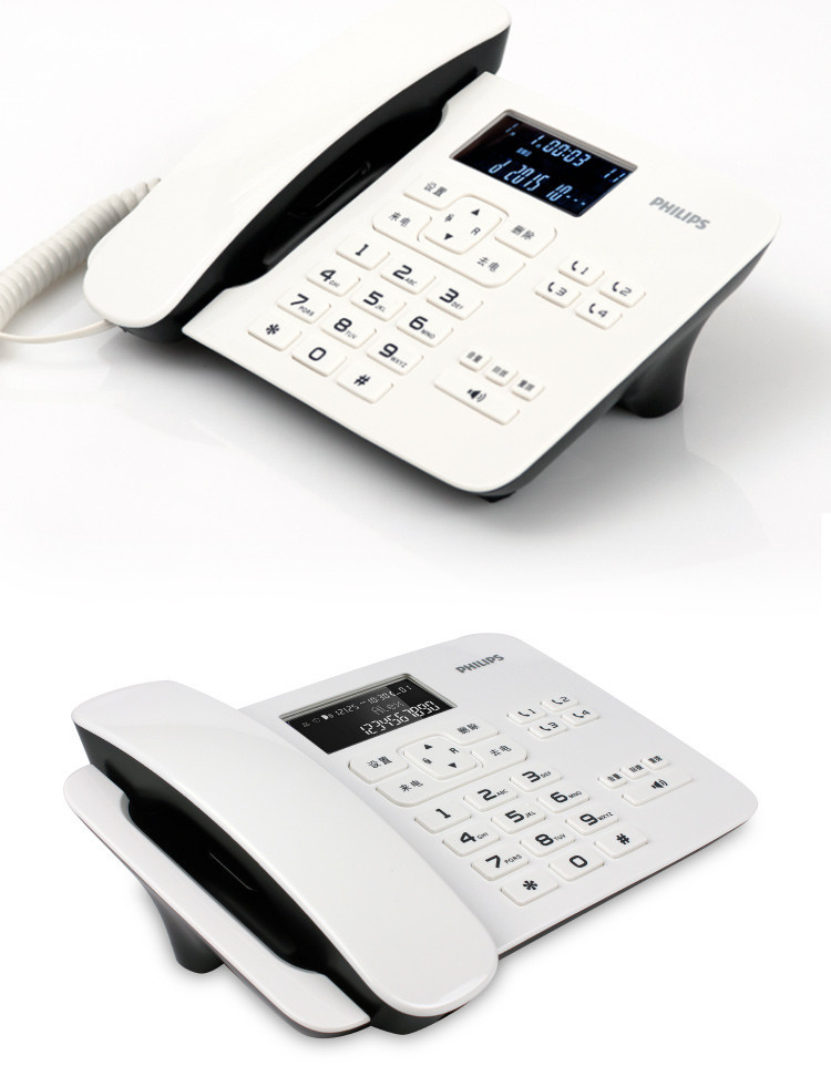 飞利浦 cord492 固定电话机办公室座机时尚创意家用电信有线