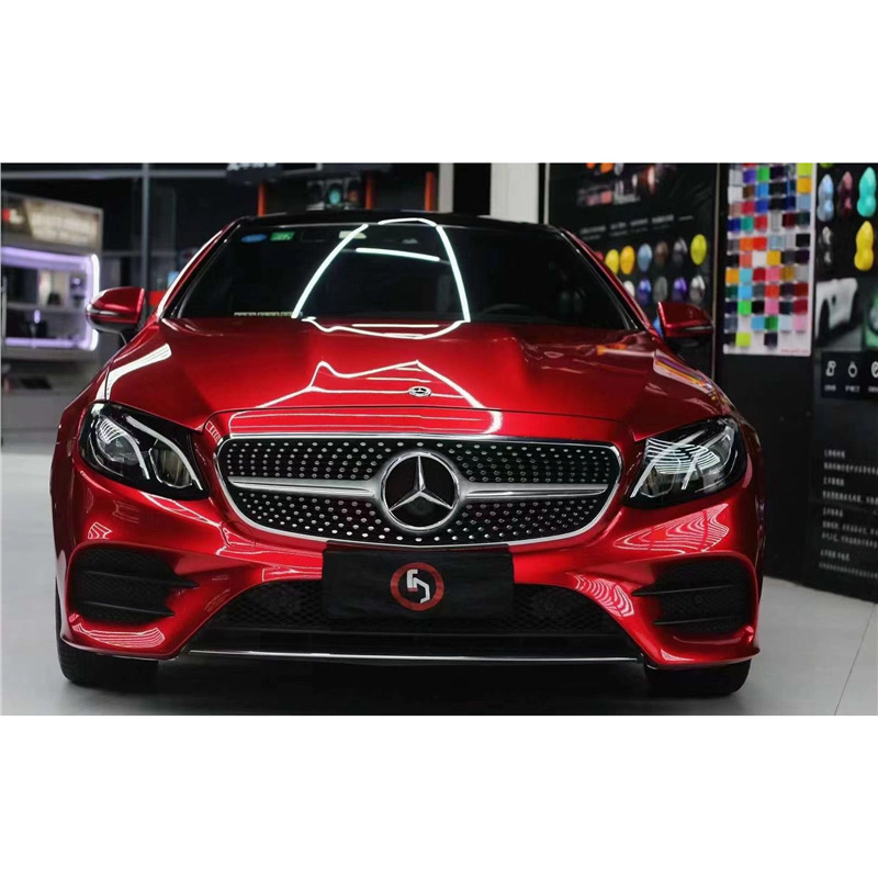 新品超亮金属魂动红 樱桃红 火红 车厘子红 珠光红车身改色贴膜