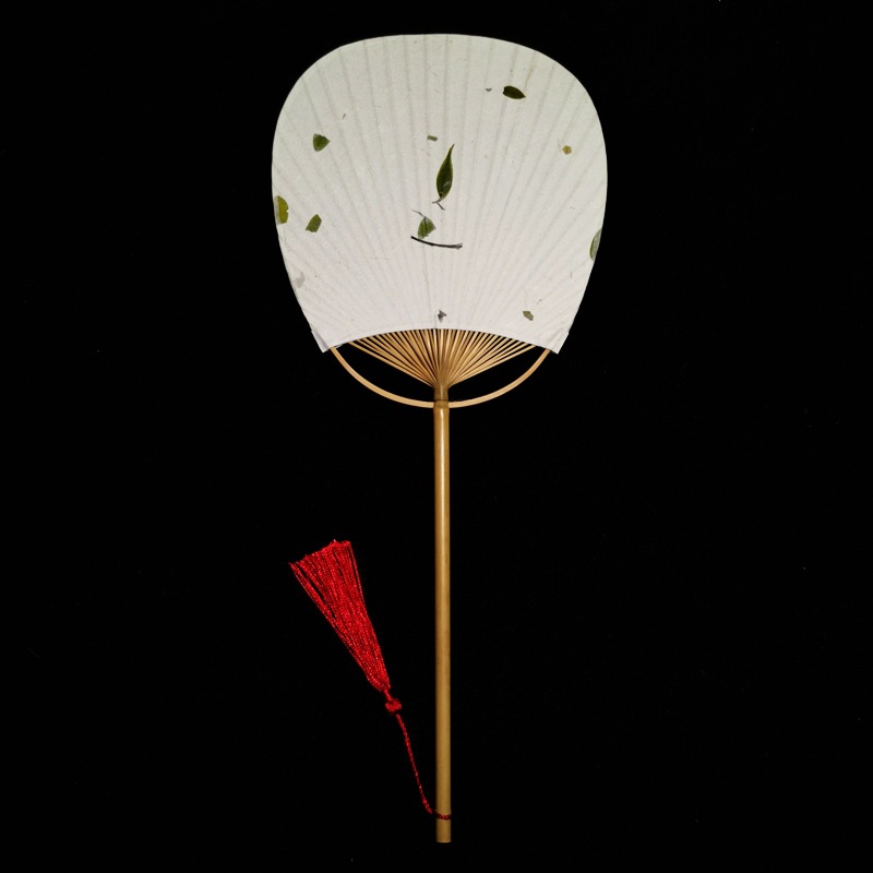 新品椭圆形宣纸古风团扇日式和风空白扇子舞蹈拍摄汉服道具扇