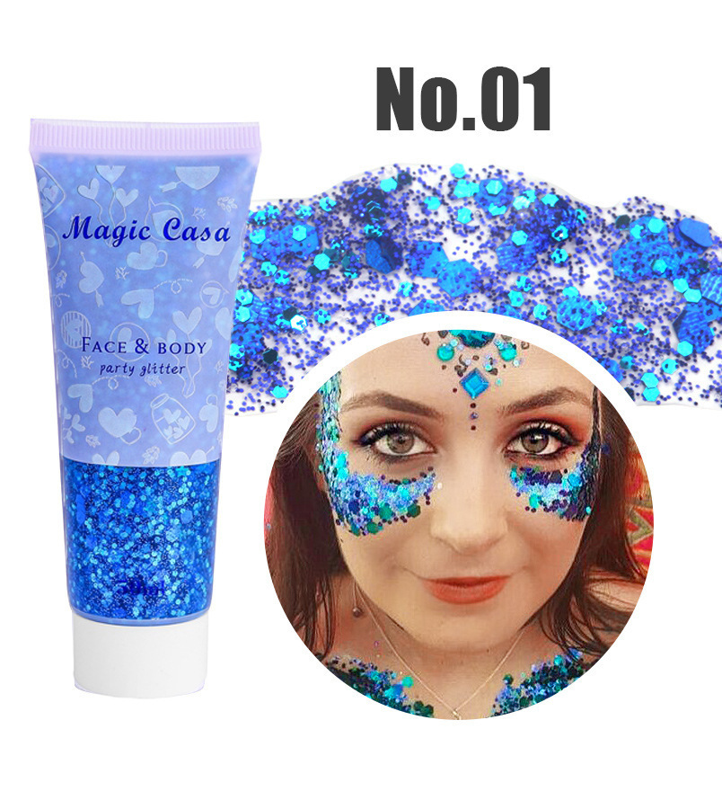 Cross-Border Makeup Sequins Gel Mermaid Scales Face Body Lip Sequin Eyeshadow Colorful Polarized Stage Makeup