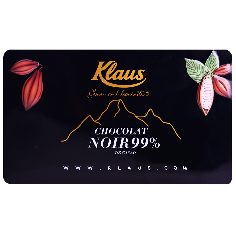 法国原装进口klaus99可可黑巧克力240g