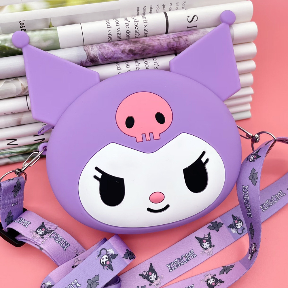 Children's Silicone Bag Clow M Crossbody Coin Purse Clothing Trend Girls' Single-Shoulder Bag Cartoon Princess Bag