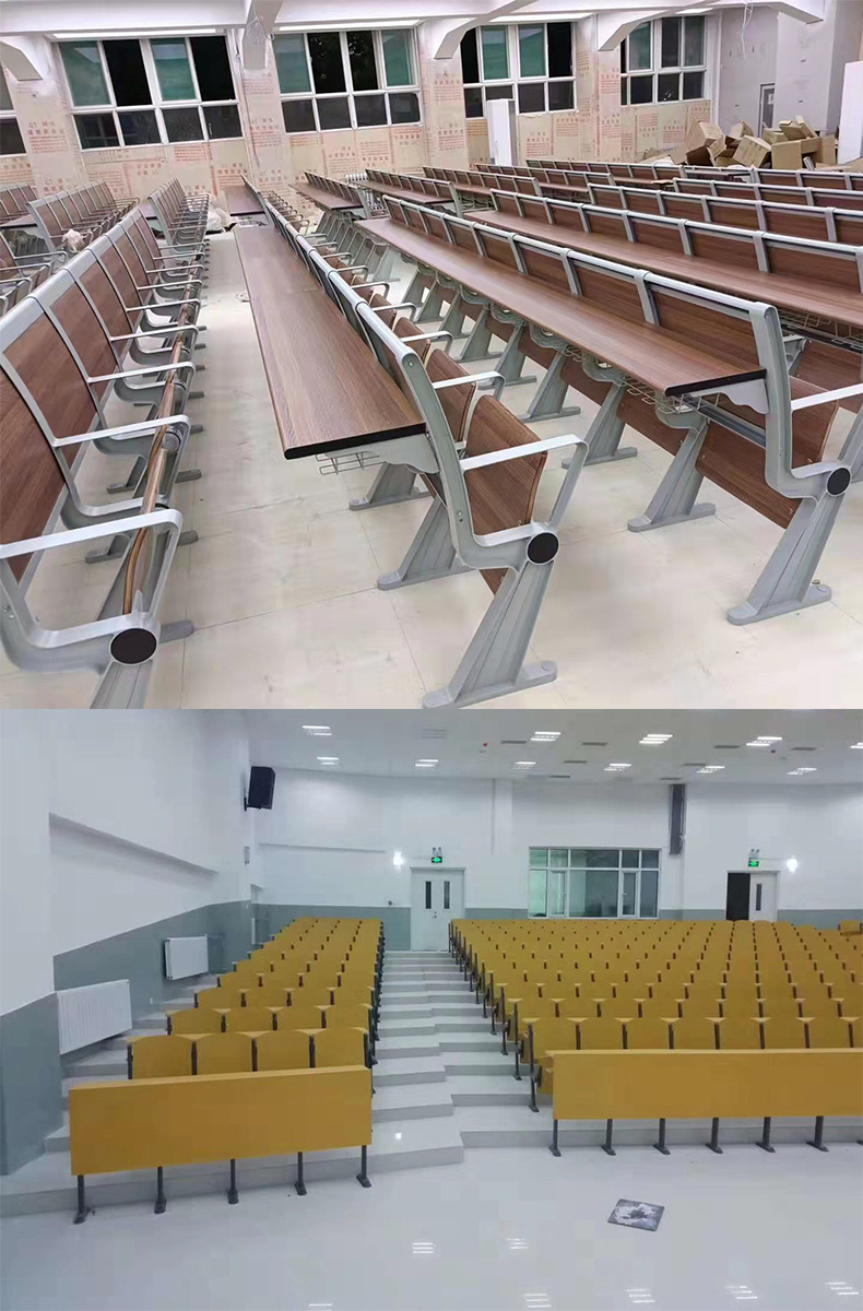 阶梯教室排椅会议室礼堂椅多媒体课桌椅报告厅座椅大学阶梯椅厂家