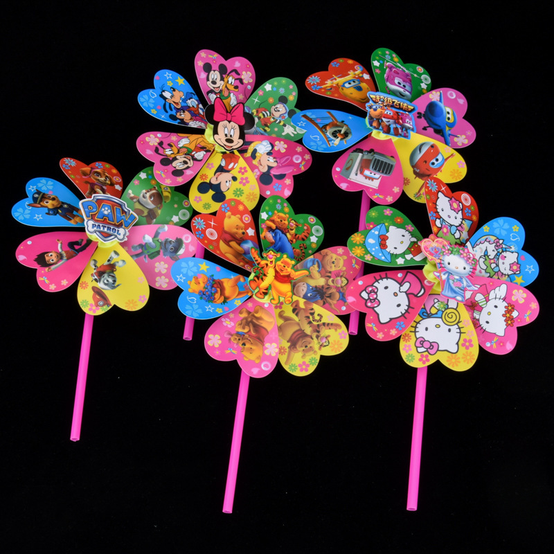 Luminous Windmill Led Colorful Flash Animal Cartoon Windmill Children's Luminous Toys Night Market Stall Hot Wholesale