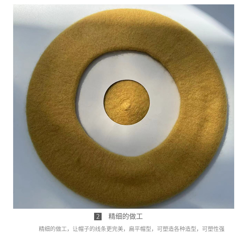 秋冬帽子羊毛百搭韩版潮贝雷帽女画家帽批发南瓜帽休闲毛呢蓓蕾帽详情10