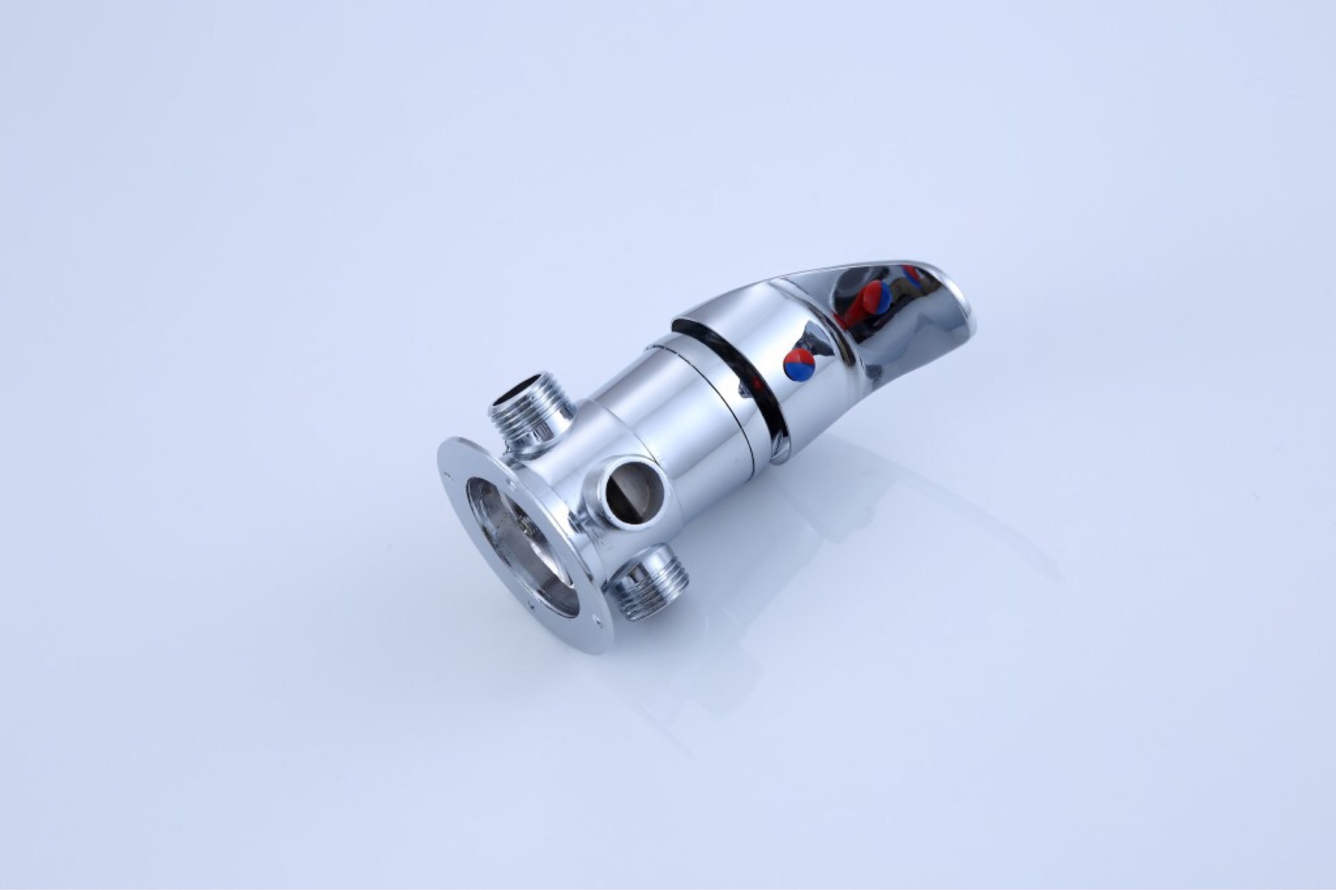 明装热水器混水阀太阳能配件冷热淋浴水龙头家用带上水阀门开关