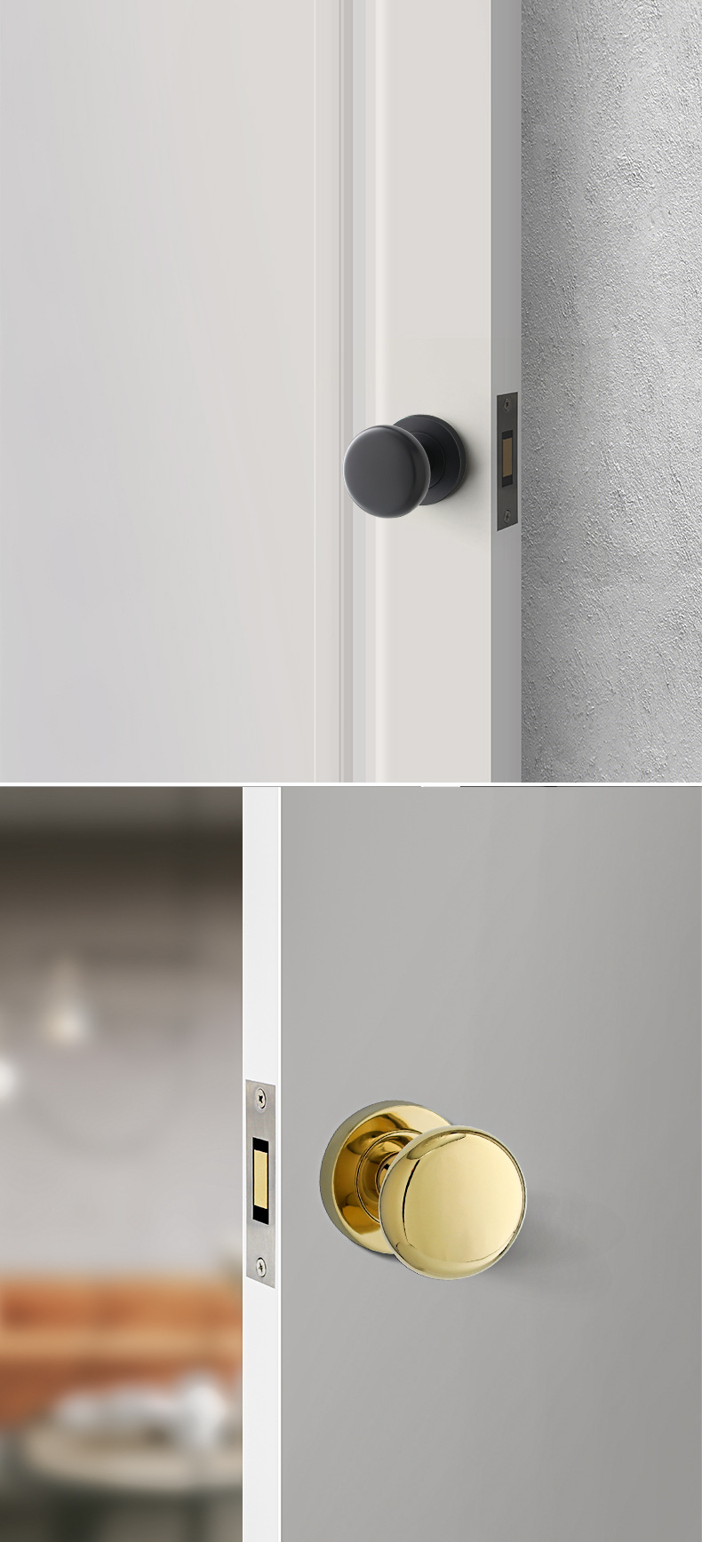 家用卧室隐形门锁防锈锌合金静音隐形门锁 单面锁暗装暗门拉手锁