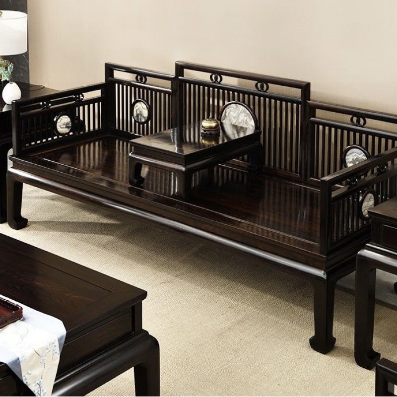 国标红木沙发组合紫光檀客厅仿古明式古典新中式东非黑黄檀家具