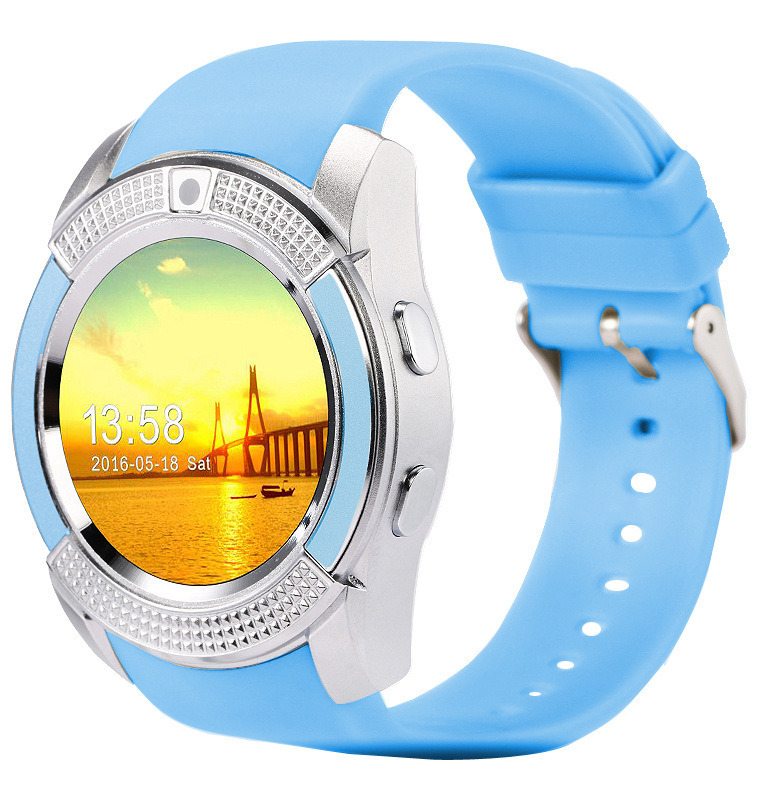 round Screen V8 Smart Watch SIM Phone