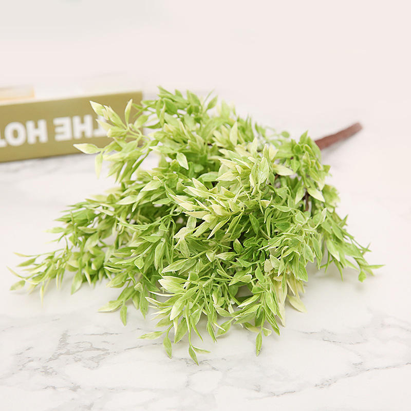 仿真辣椒草假花塑料盆栽插花配件 婚庆舞台装饰绿植工程园艺配草