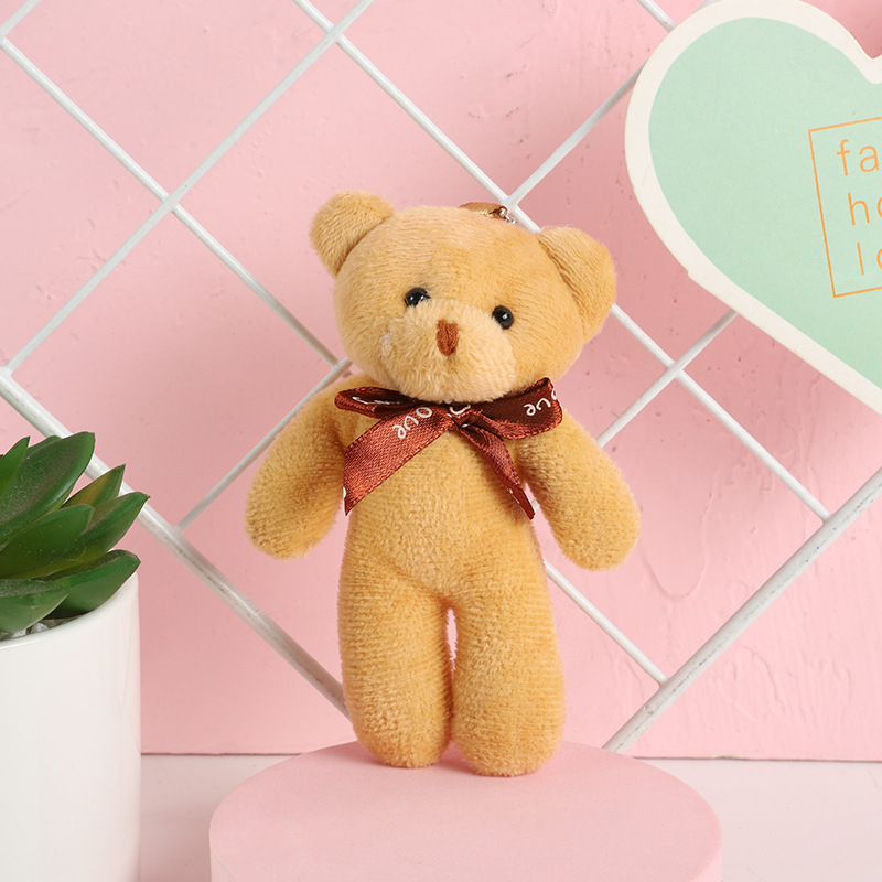 Xiaodi Bear Doll Pendant Plush Toy Key Chain Creative Doll Small Gift Wholesale Bag Accessories One-Piece Bear