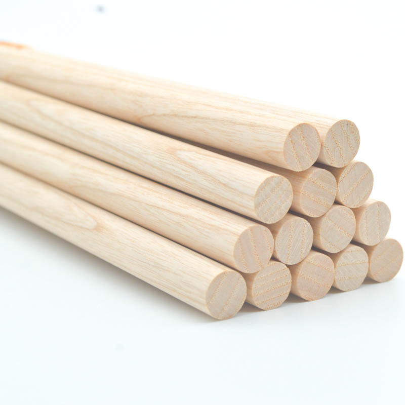【月销10w 】供应实木圆棒直径15mm白蜡木木棍圆形棒子可按需制作
