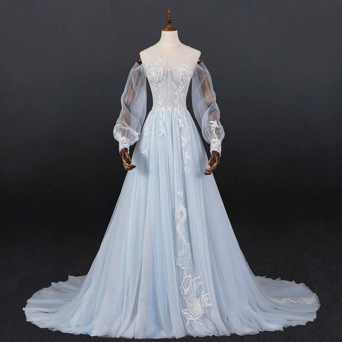 超仙梦幻晚礼服2021新款年会宴会礼服裙生日公主裙轻婚纱一件代发