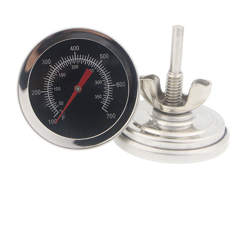 Factory Direct Sales Stainless Steel Barbecue Grill Thermometer Bimetal Oven Thermometer Bbq Grill Thermometer