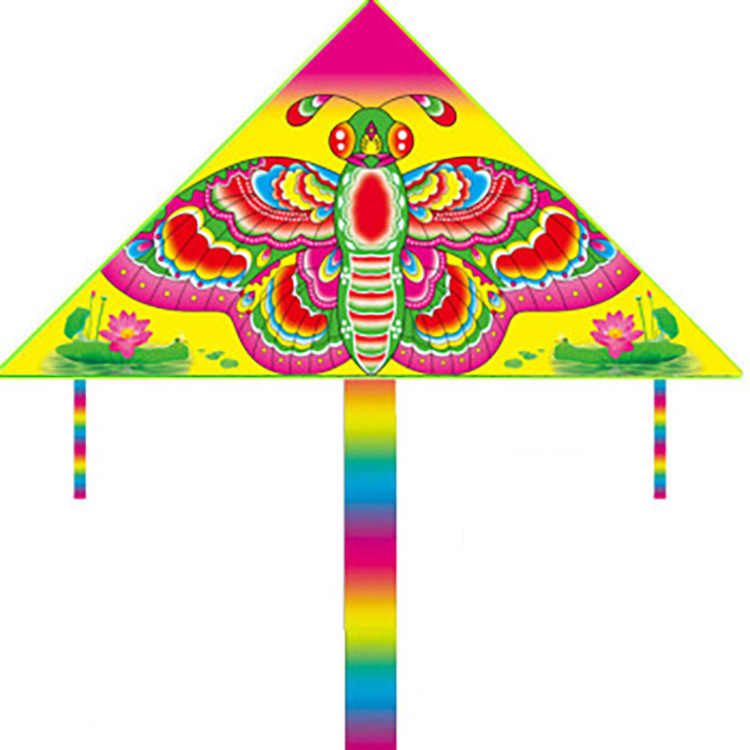 新款弯边三角风筝图案多儿童卡通风筝成人大风筝微风起飞义乌批发