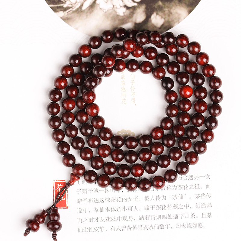 india pterocarpus santalinus 108 beads bracelet men and women bracelet 2.0 old materials crafts buddha beads rosary factory wholesale