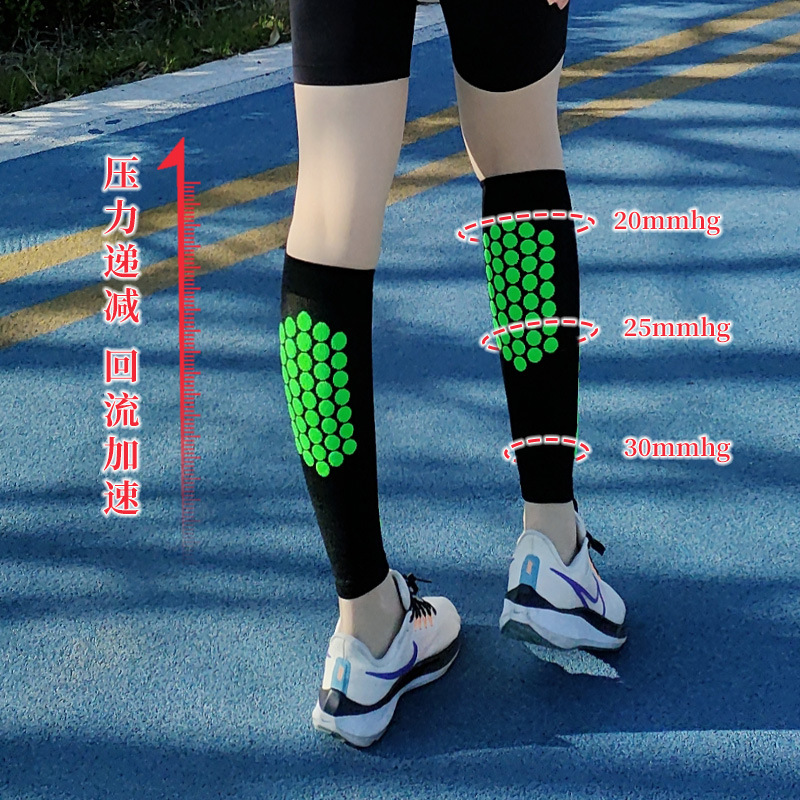 Boiling Beauty Sports Leg Gaurd Set Outdoor Running Compression Foot Sock 3D Massage Body Shaping Pressing Small Leg Protector Wholesale