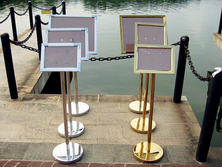 户外告示牌展示架立式斜面不锈钢a2a3a4指示牌立牌迎宾水牌广告牌