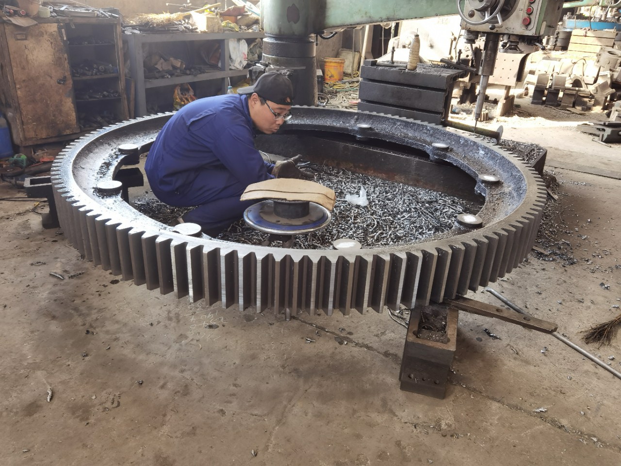 滚筒烘干机大齿圈,铸钢大齿轮加工,模数齿数配件